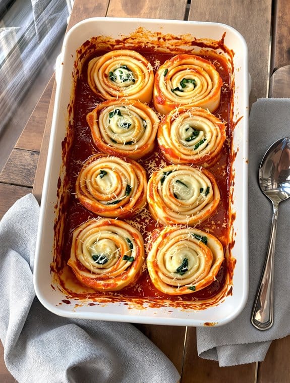 lasagna rolled up deliciously