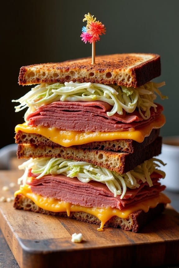 layered sandwich assembly guide