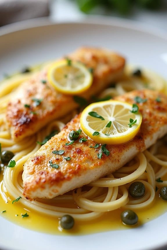 lemon flavored chicken piccata delight