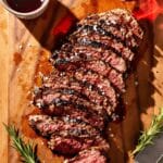 marinated flat iron steak