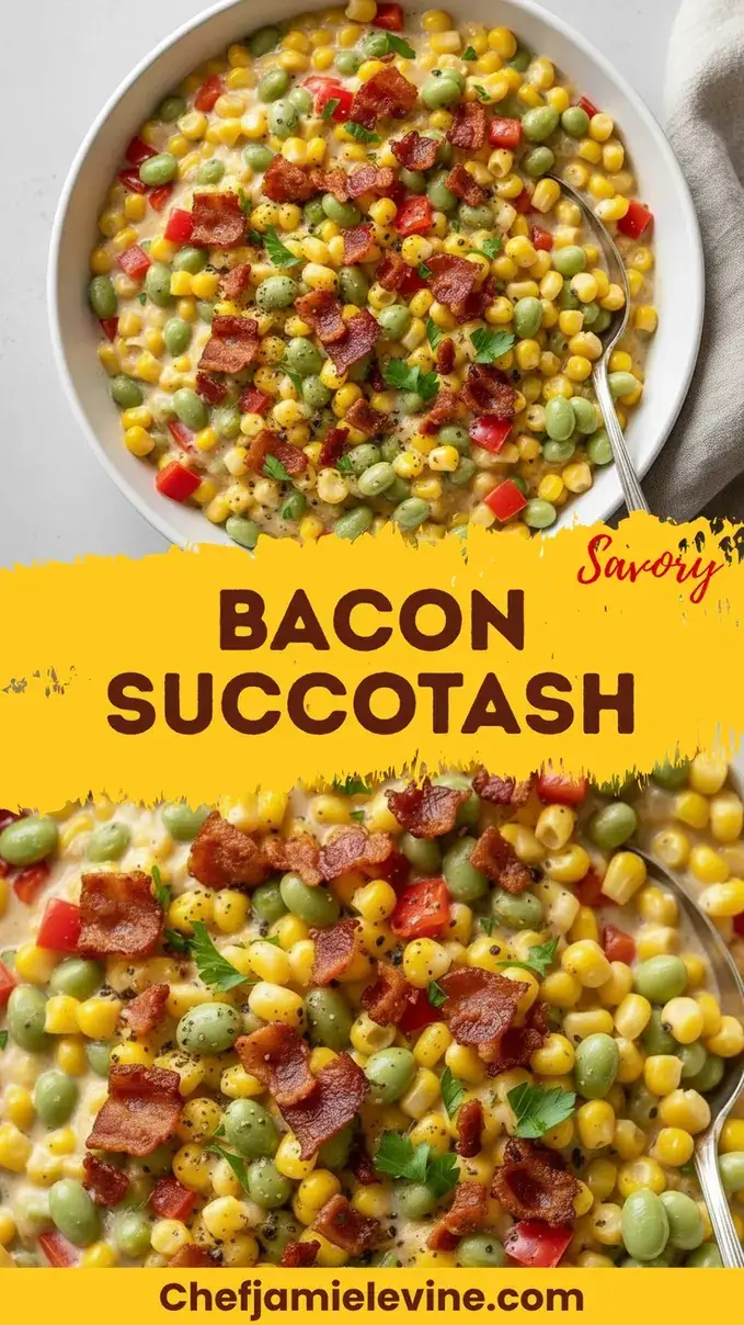 Creamy Bacon Succotash Recipe for Comfort Bacon Succotash