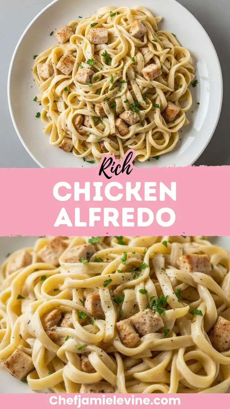 creamy chicken fettuccine alfredo
