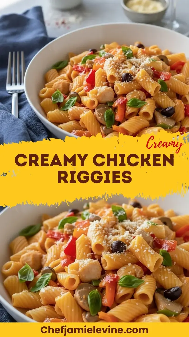 creamy chicken riggies recipe