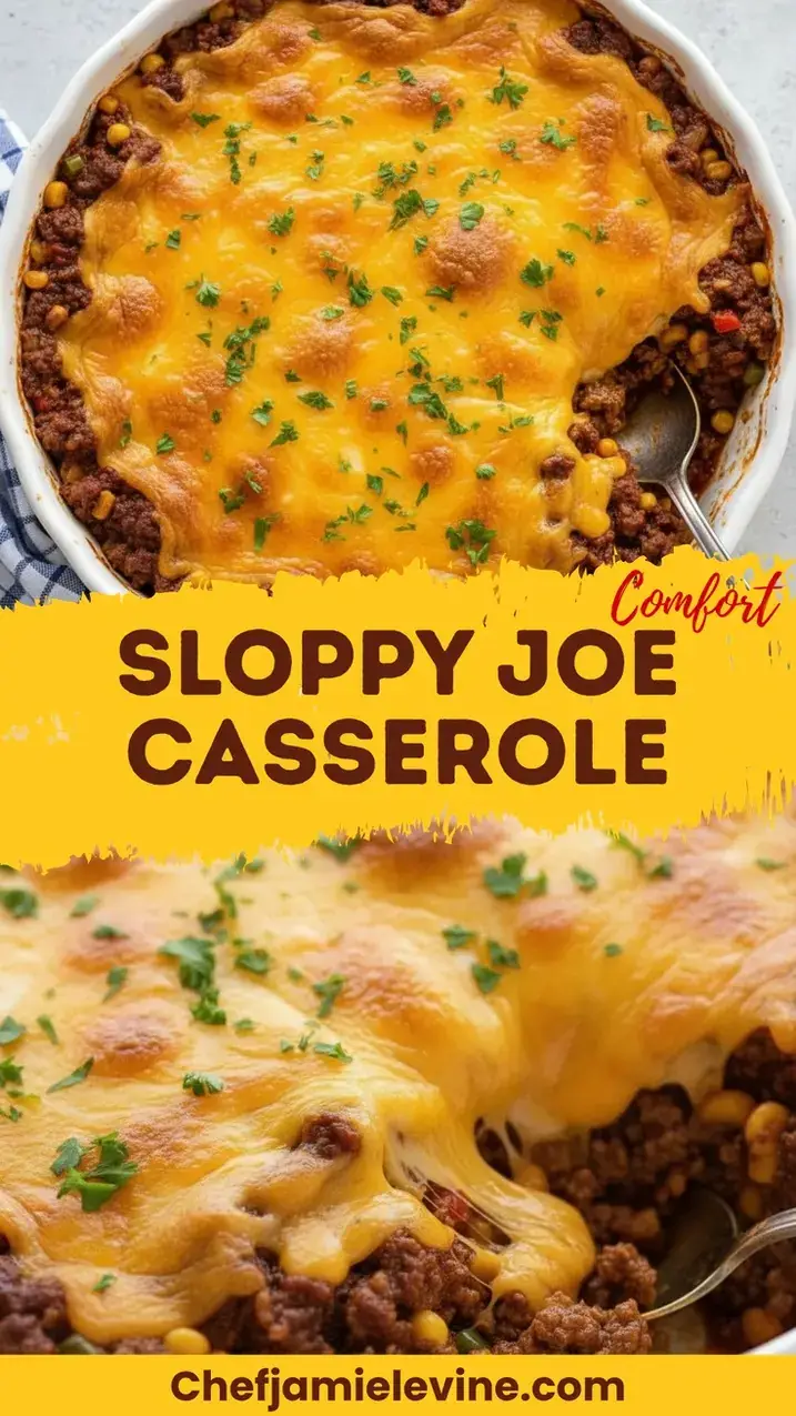 comforting sloppy joe casserole