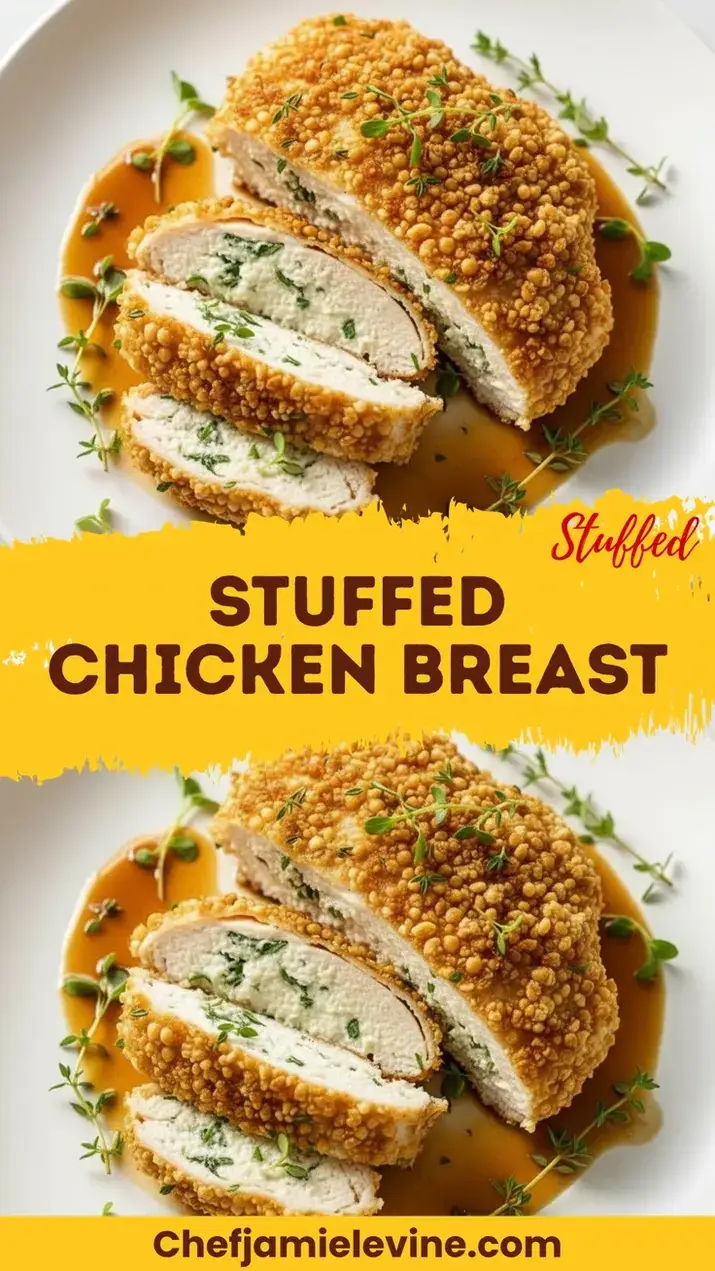 Crispy Herb-Stuffed Chicken Breast Recipe Stuffed Chicken Breast