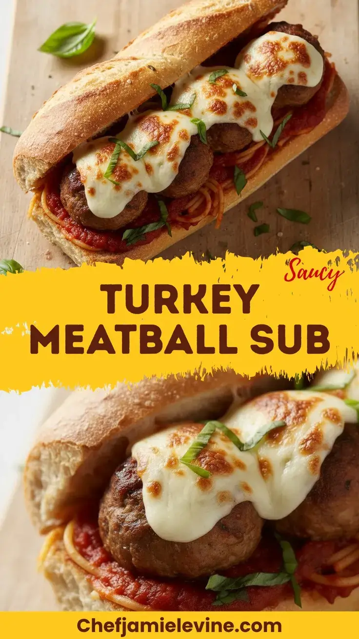 Hearty Turkey Meatball Sub Recipe Turkey Meatball Sub
