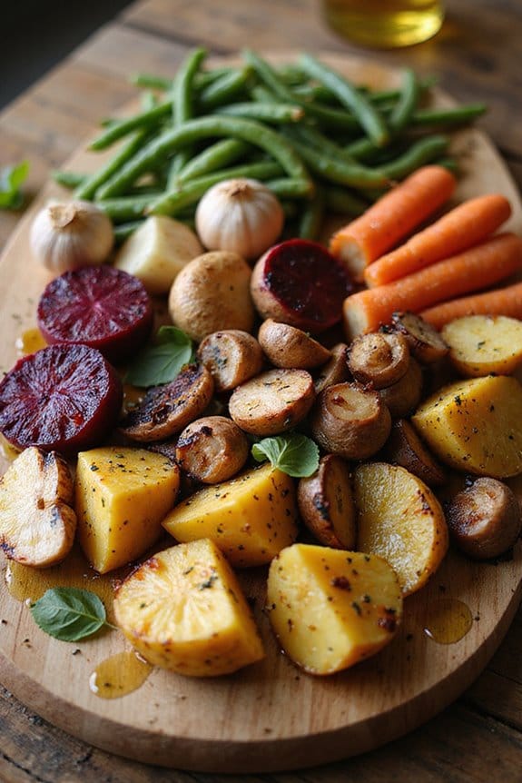 roasted vegetables with garlic