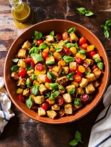 rustic summer bread salad