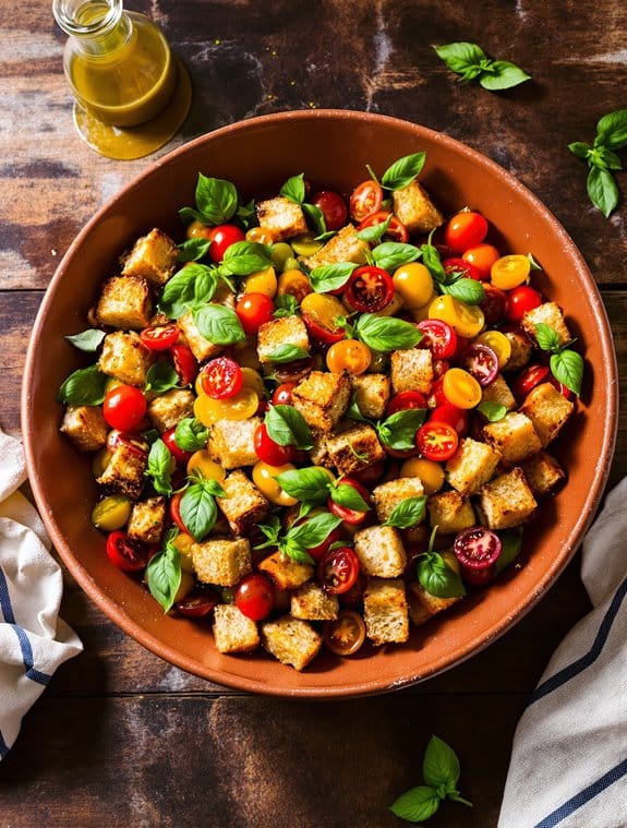 rustic summer bread salad