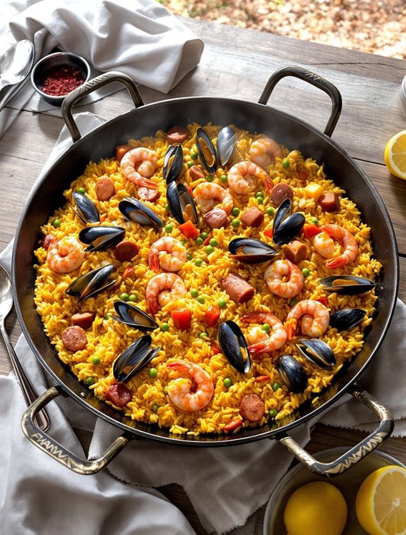 saffron infused spanish paella recipe