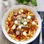 sausage and peppers dish
