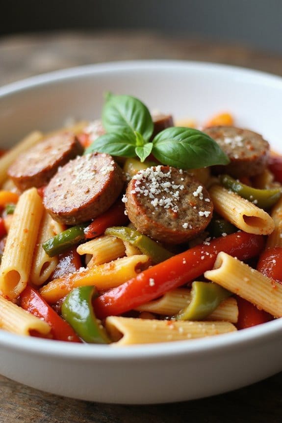 saut sausage and peppers