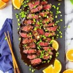 savory asian garlic steak