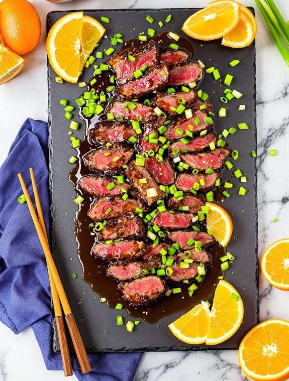 savory asian garlic steak