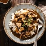 savory beef tips dish