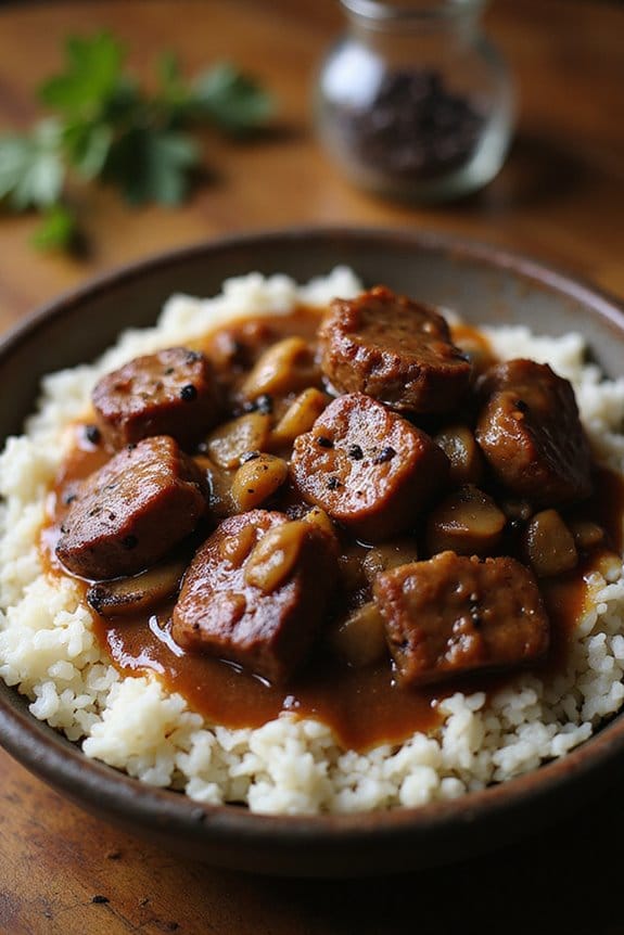 savory beef tips recipe