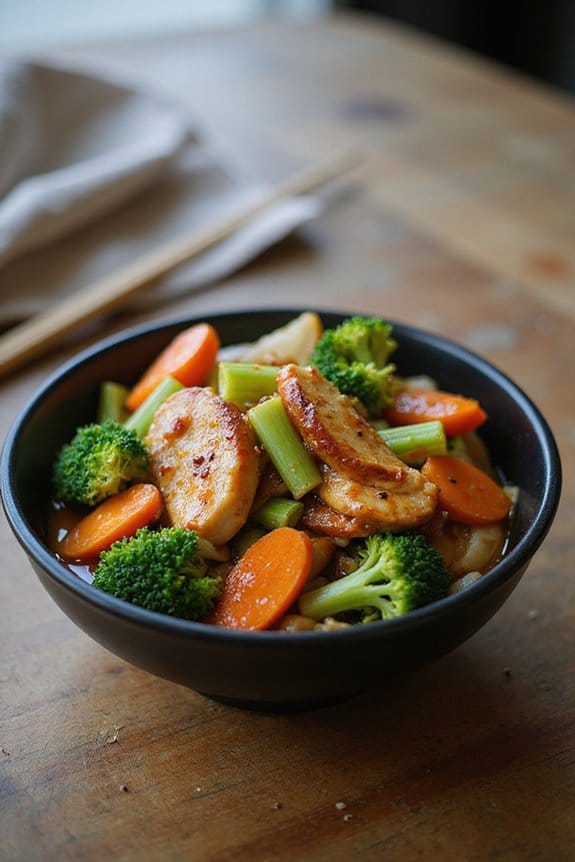 savory chicken stir fry