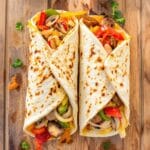 savory sausage pepper wrap