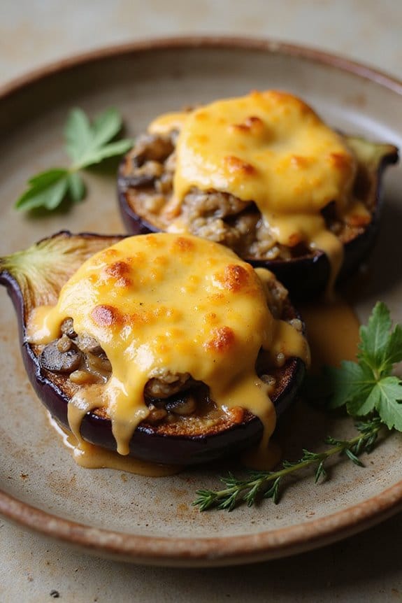 savory stuffed eggplants recipe