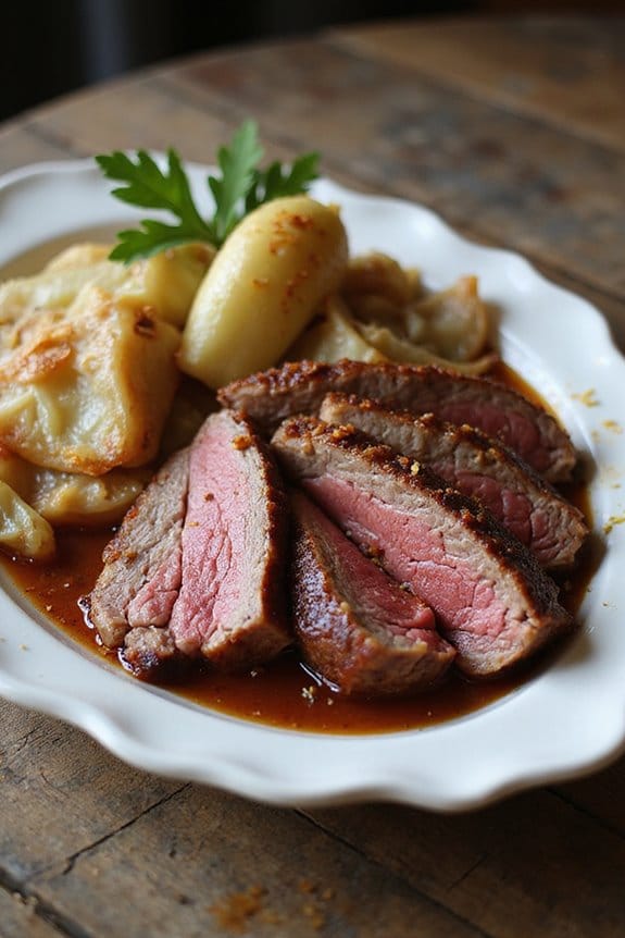 slow cooked corned beef deliciousness