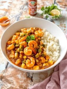 soul warming spicy shrimp creole
