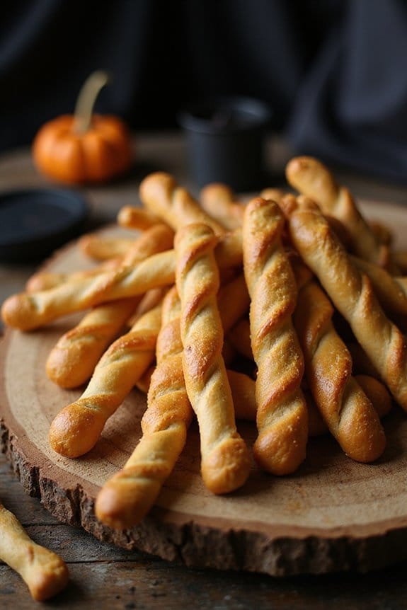 spooky breadstick bones recipe