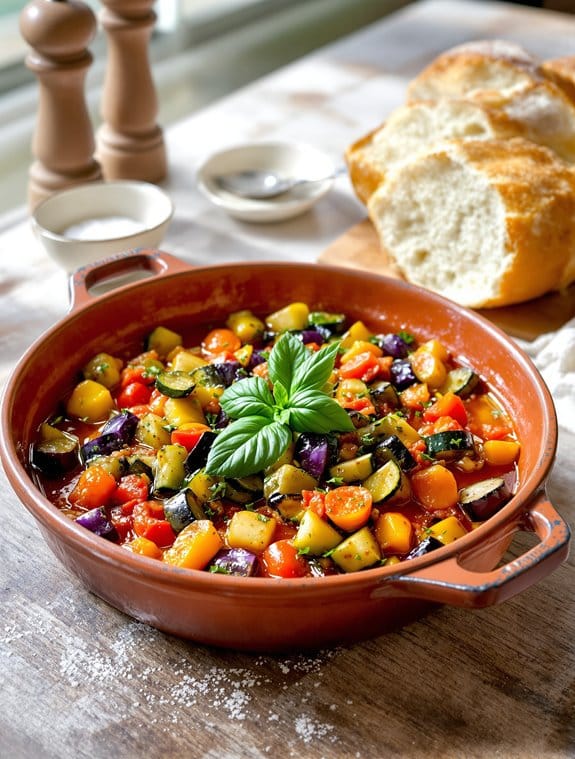 summer vegetable medley dish