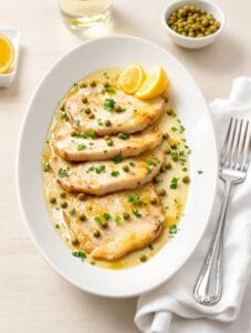 veal piccata with lemon caper