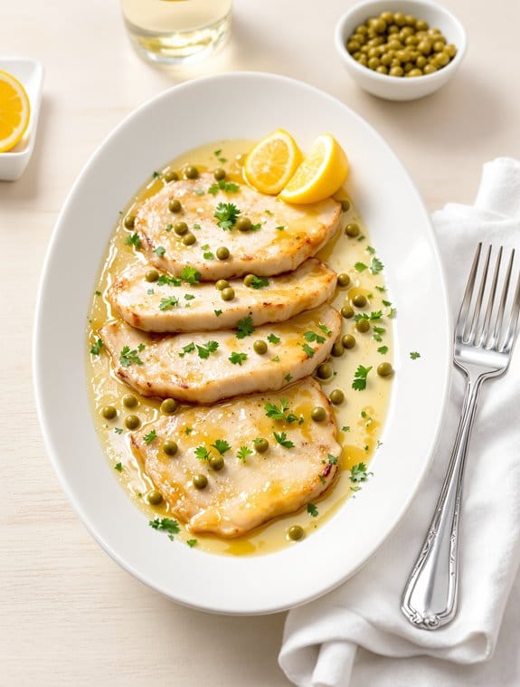 veal piccata with lemon caper