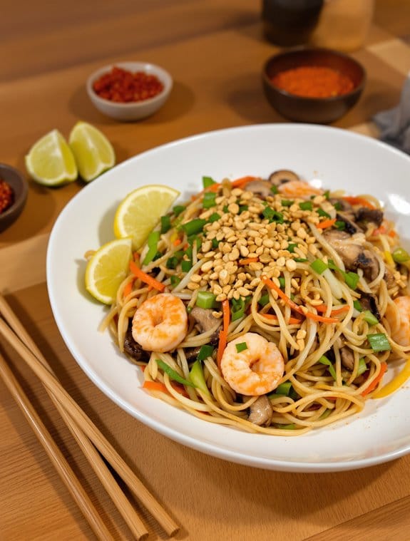 vibrant and flavorful pad thai