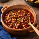 warm and satisfying chili