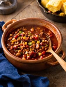 warm and satisfying chili