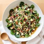 warm spinach bacon salad