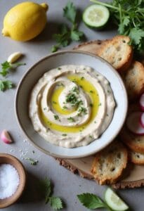creamy lemon garlic dip
