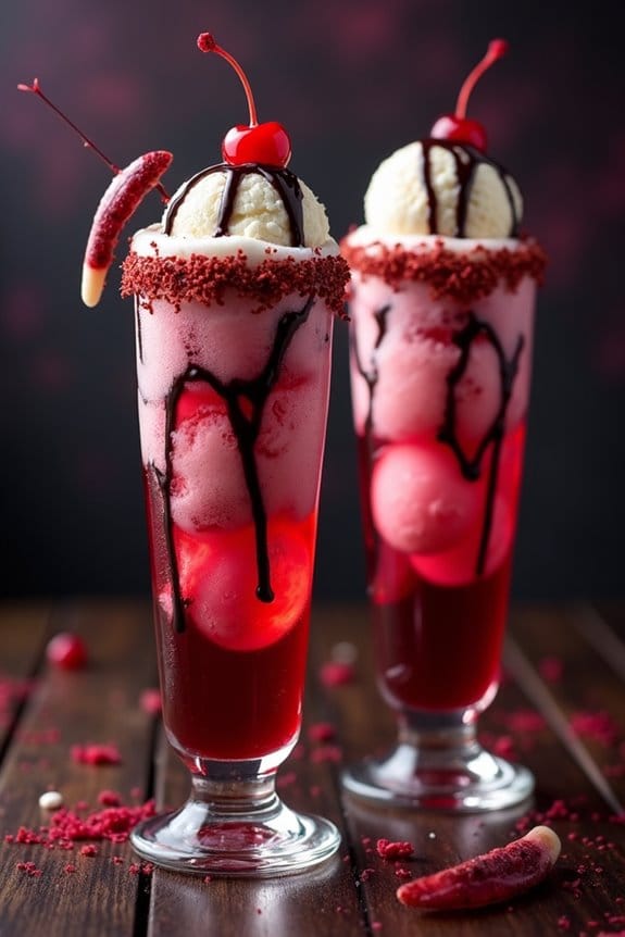 dracula s float halloween dessert