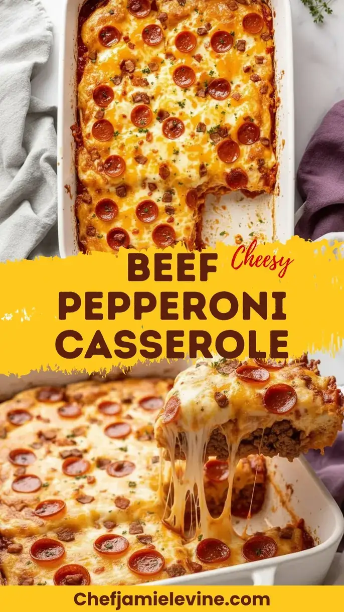 delicious pizza casserole recipe