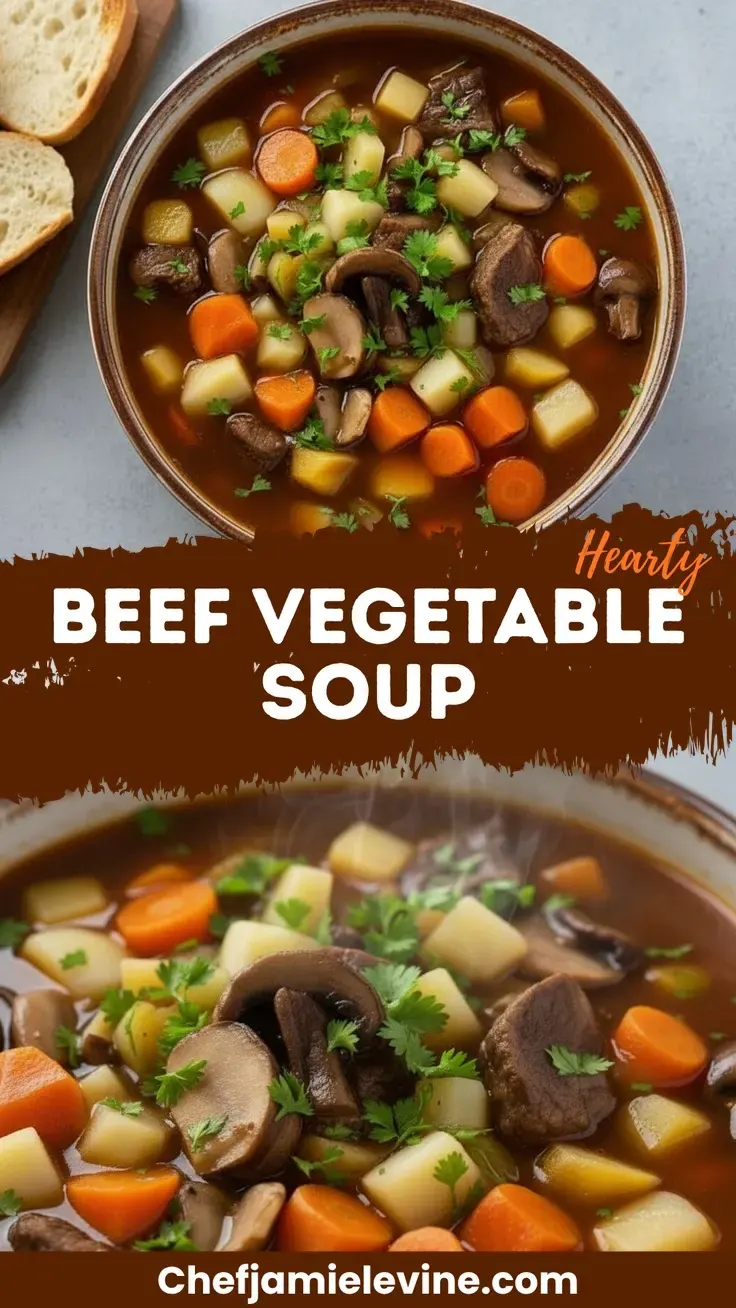 Hearty Beef and Vegetable Soup Recipe Beef Vegetable Soup