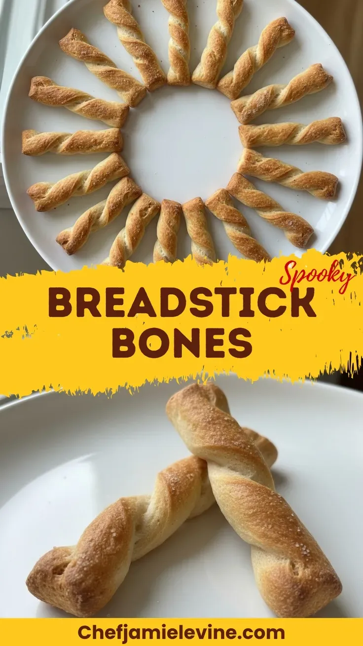 spooky breadstick bones recipe