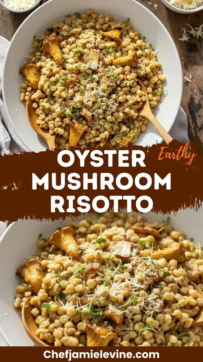 Creamy Oyster Mushroom Barley Risotto Recipe Oyster Mushroom Risotto