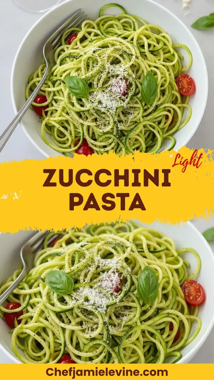 zucchini pasta with parmesan