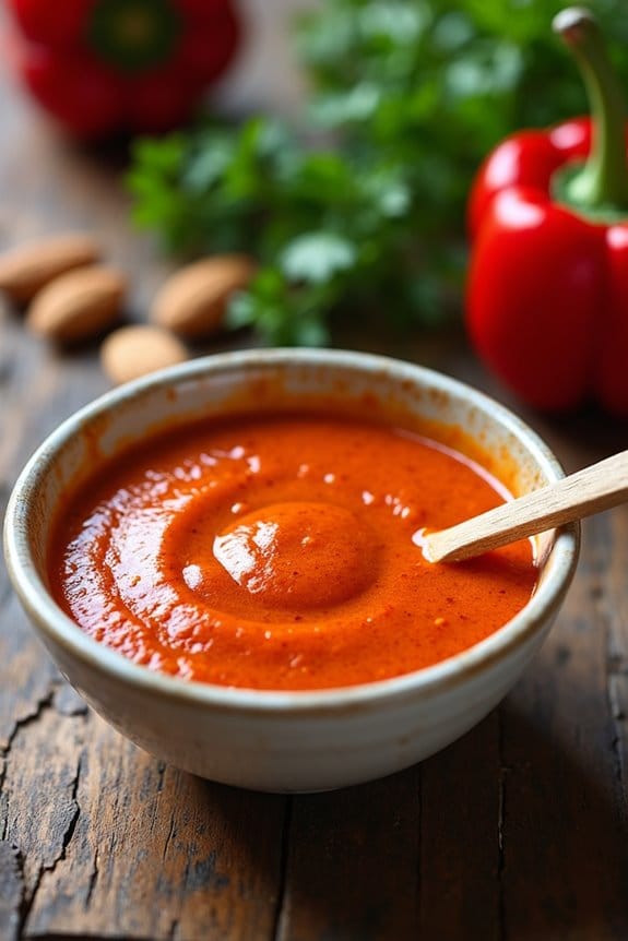 smoky flavorful romesco sauce