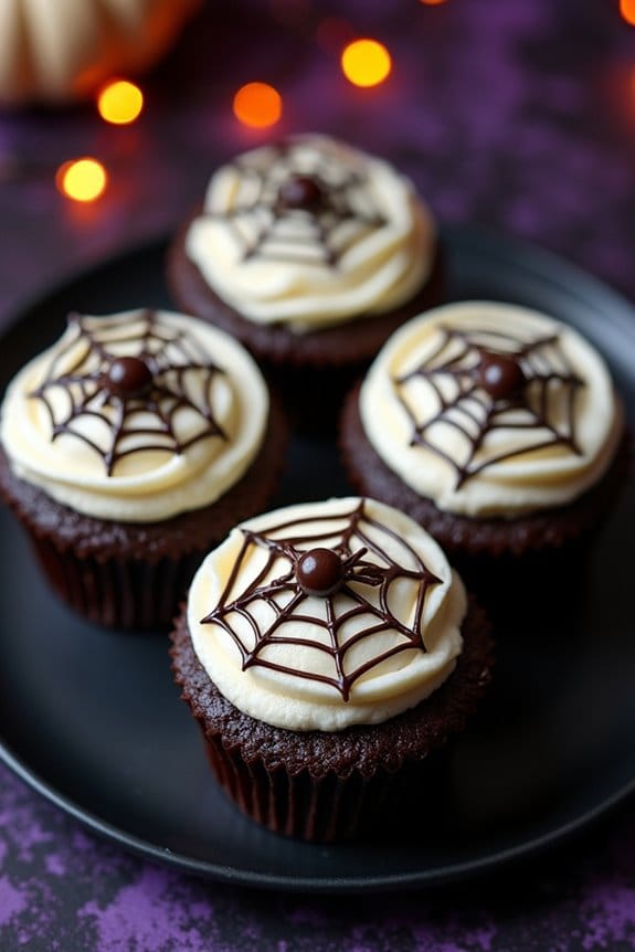 spider web cupcakes recipe