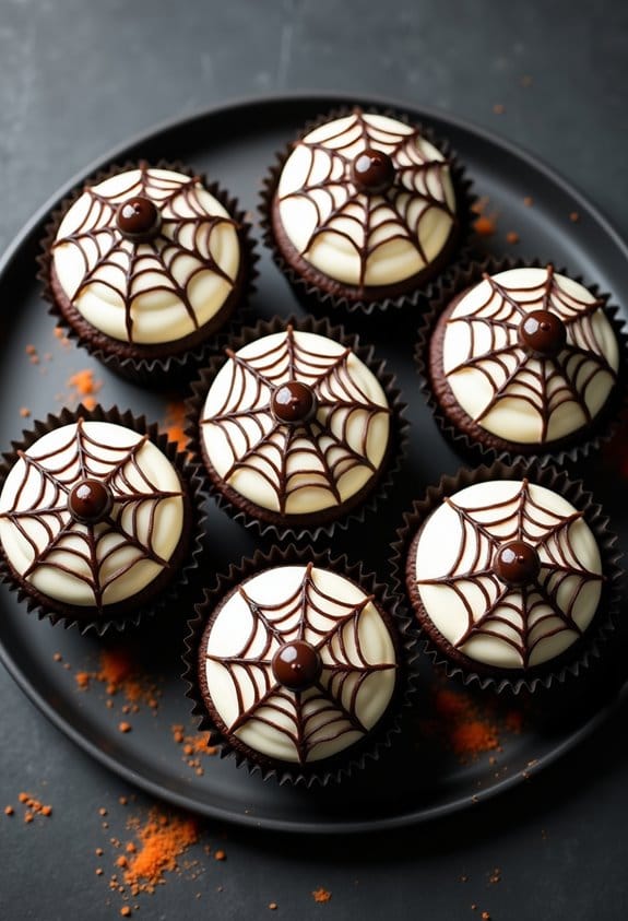 spider web cupcakes recipe