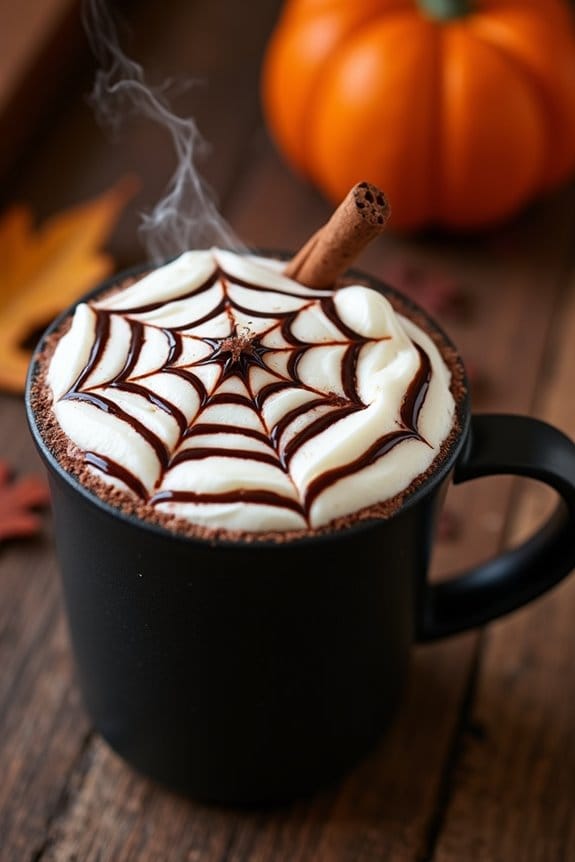 spiderweb hot chocolate recipe