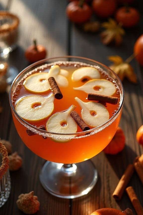 spooky pear slice punch