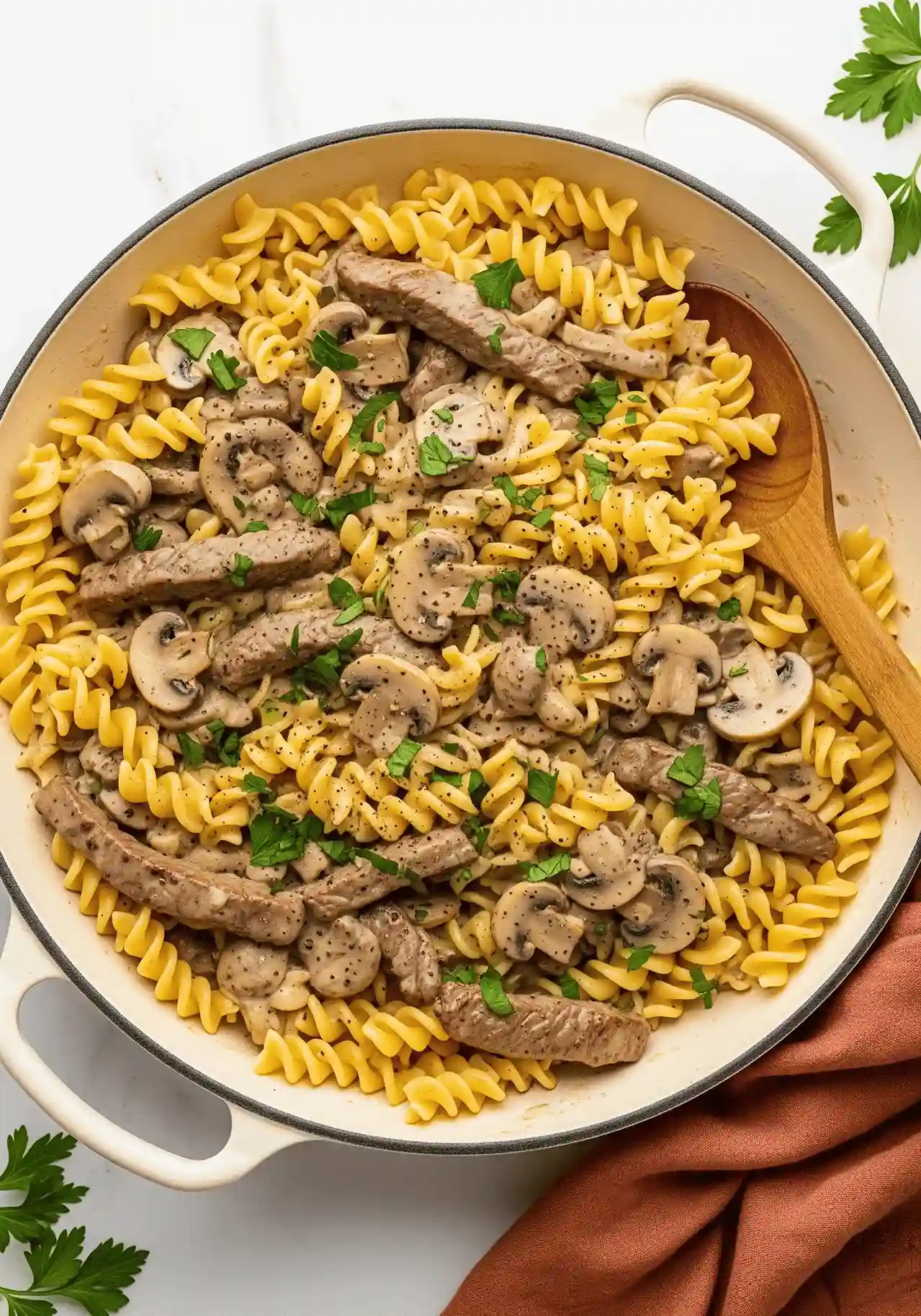 Creamy Beef Stroganoff Recipe With Fresh Herbs