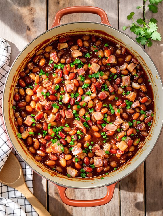 baked beans with bacon
