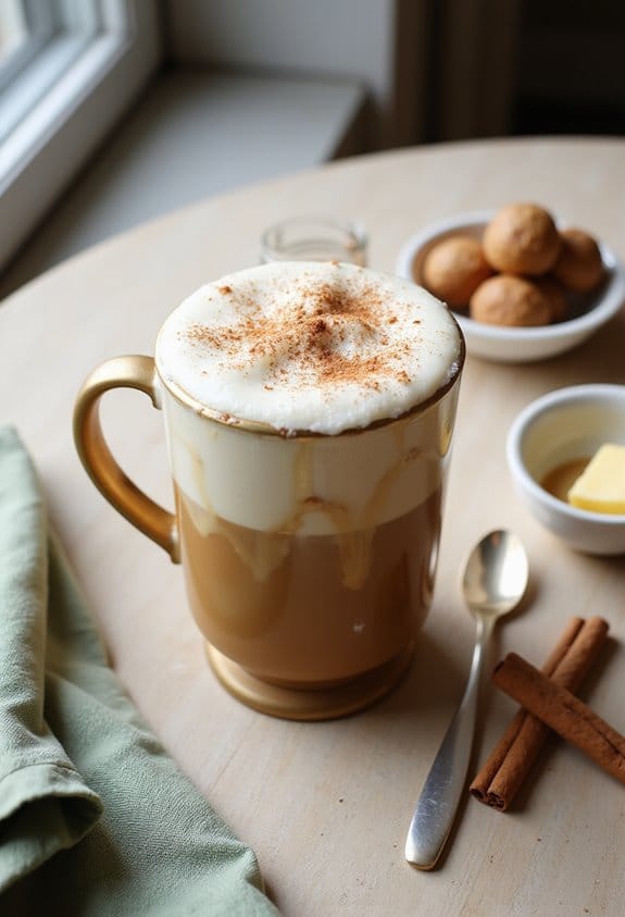 brown butter cookie latte
