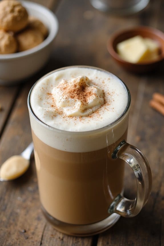 brown butter cookie latte