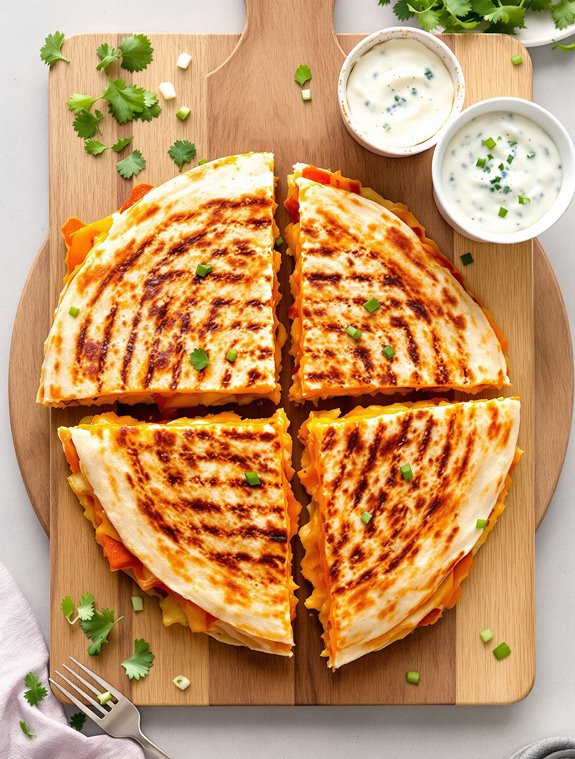 buffalo chicken quesadilla delight